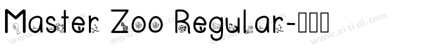 Master Zoo Regular字体转换
